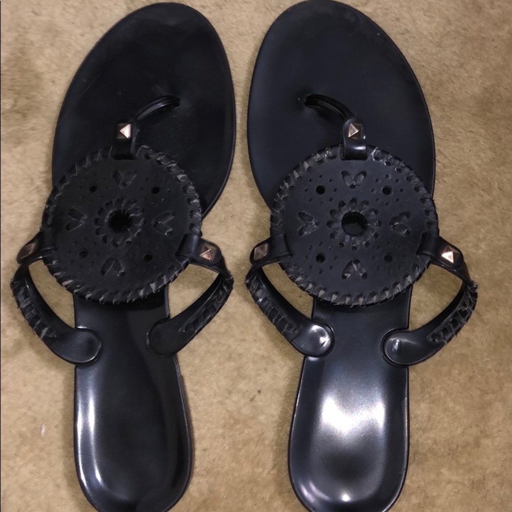 Jack Rogers Black Sandals